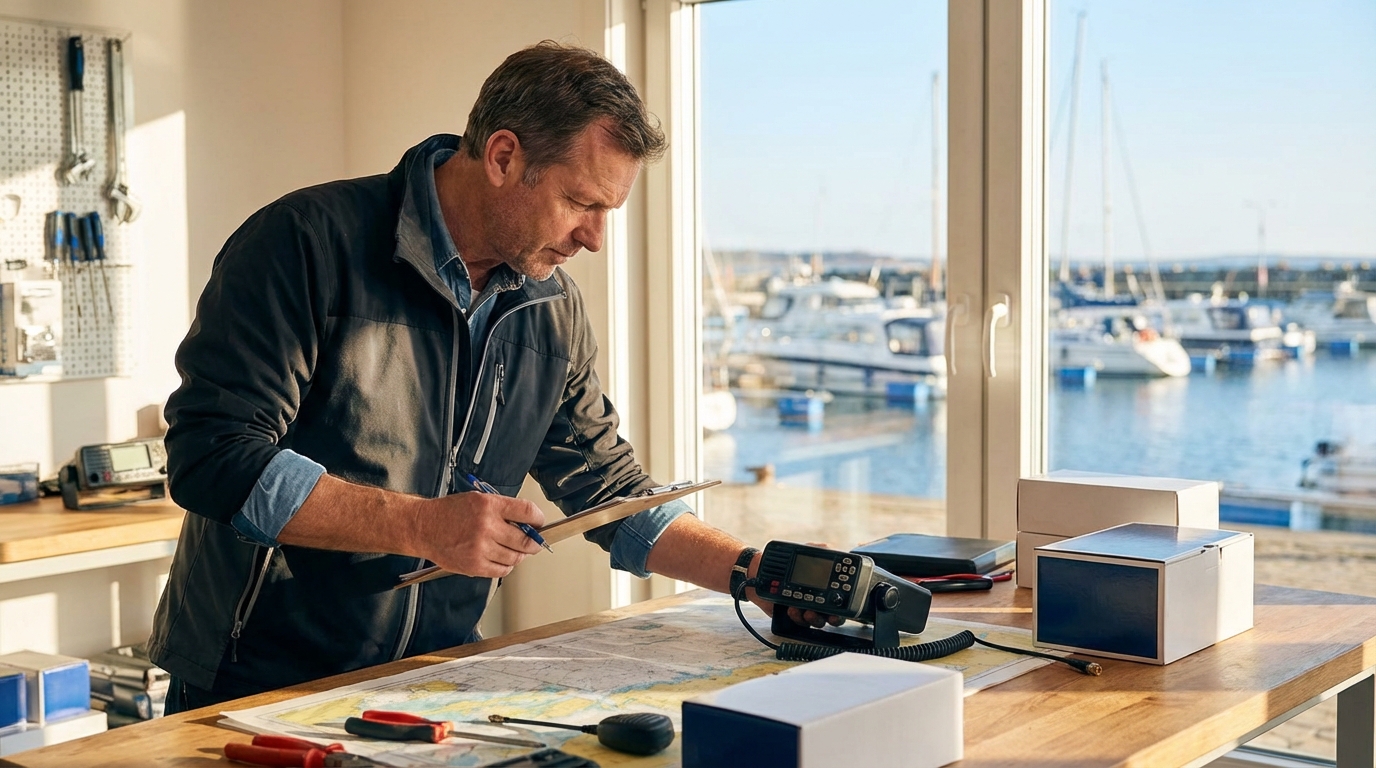 Boating and Marine Accessories professional working on 