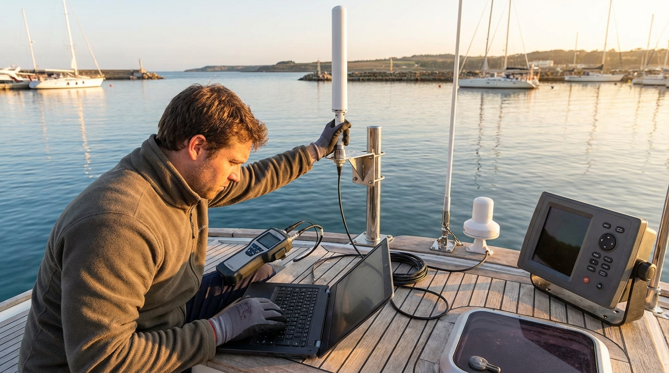 Boating and Marine Accessories professional working on