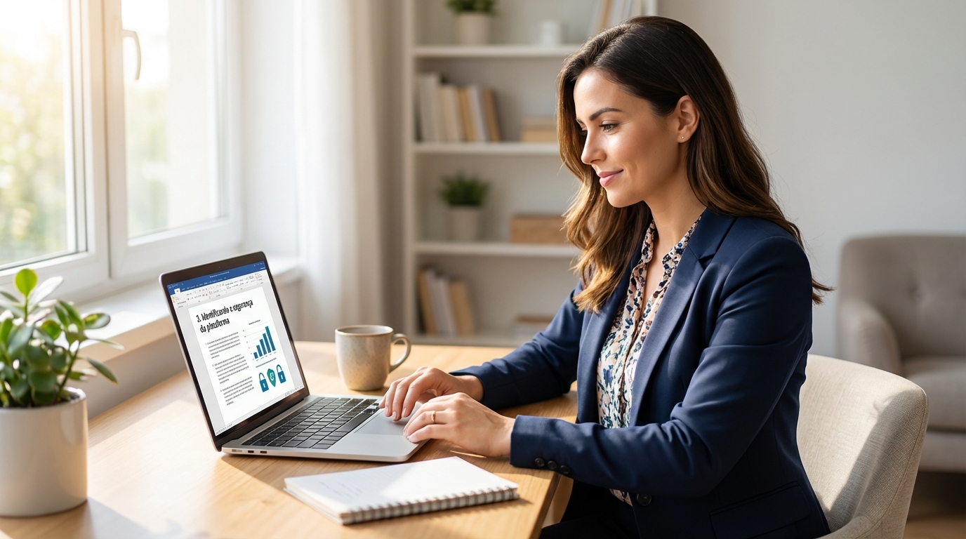 Moda Evangélica Feminina professional working on 