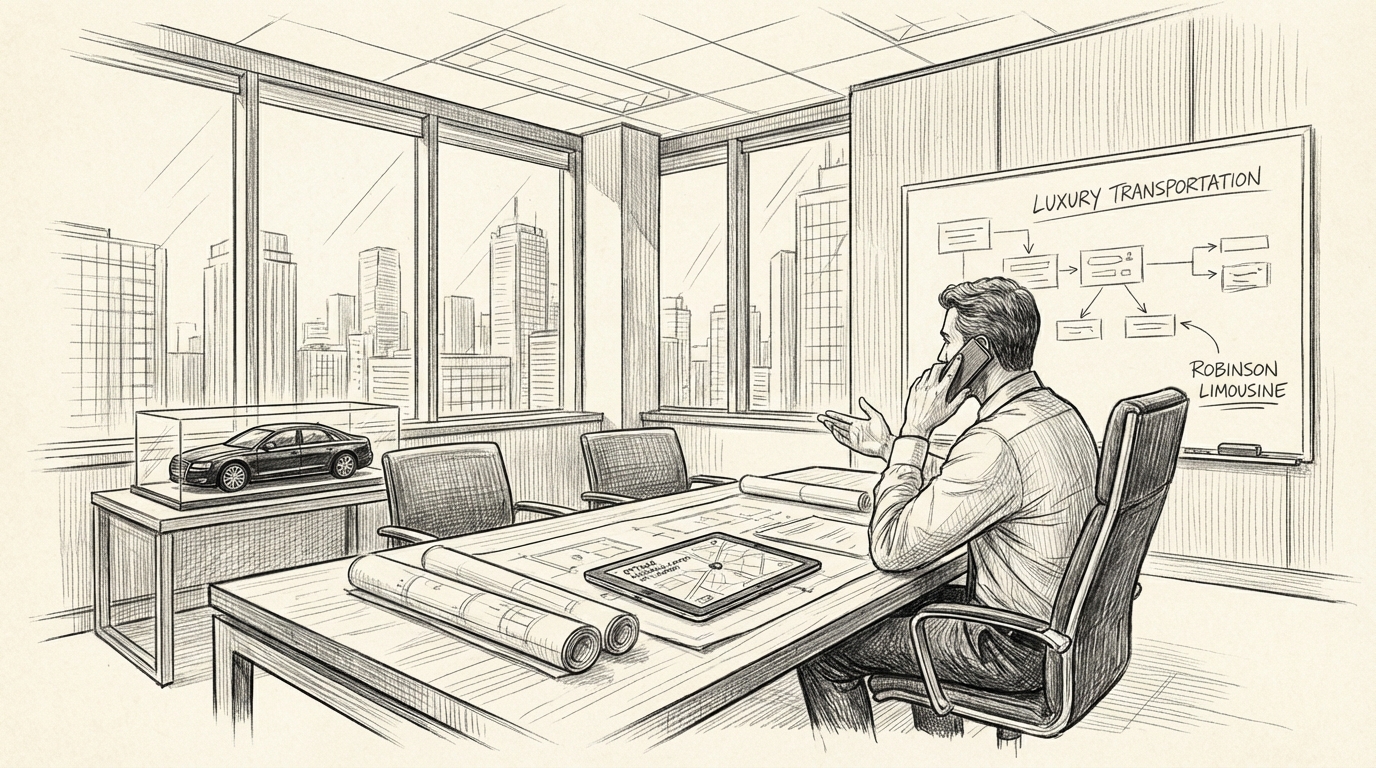 professional working on Navigating Ottawa Macdonald-Ca in Luxury Transportation Service context, modern workspace, engaged and productive