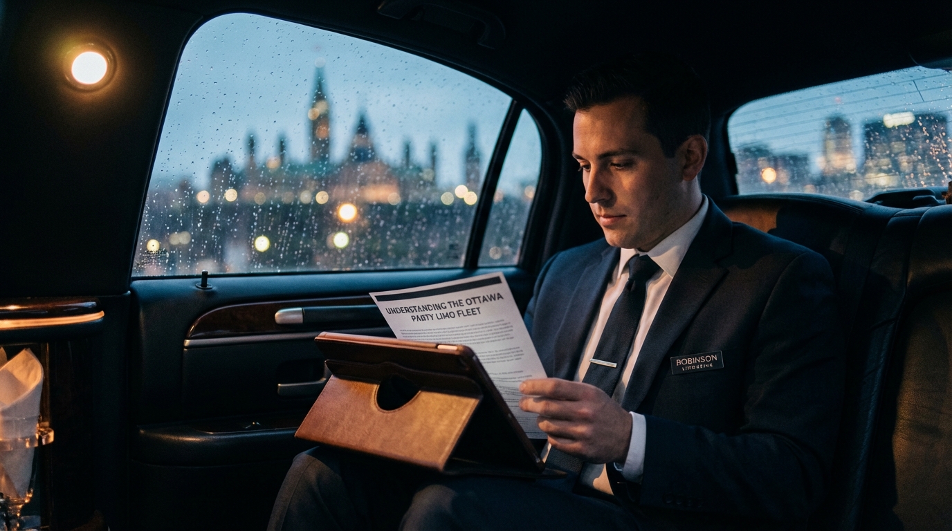 Luxury Transportation Service professional working on 